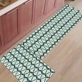 thumbnail image 1 of Kitchen Rugs and Mats Set of 2 Christmas Tree Green Geometric Pattern Kitchen Sink Mat,Non-Slip Area Runner Rug,Washable Floor Mat for Home Dining Room Office 18"x30"+18"x48", 1 of 6