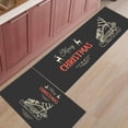 thumbnail image 1 of Kitchen Rugs and Mats Set of 2 Merry Christmas Elk Sleigh Gift Hand Drawn Illustration Kitchen Sink Mat,Non-Slip Area Runner Rug,Washable Floor Mat for Home Dining Room Office 18"x30"+18"x48", 1 of 6
