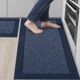 thumbnail image 1 of Kitchen Rugs and Mats Set of 2 Non-Slip Kitchen Mats for Floor Absorbent and Stain Resistant Kitchen Runner Machine Washable Rugs for Kitchen Laundry Sink 20+20, 1 of 7