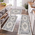 thumbnail image 1 of Kitchen Rugs and Mats, Yamaziot Kitchen Rug and Runners Set of 3 for Farmhouse Floor, Washable Non Slip Runner Rug for Hallway Laundry Room Carpet, 20"x32"+20"x47"+20"x59", 1 of 5