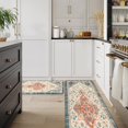 thumbnail image 1 of Kitchen Rugs Non Slip, Cushioned Kitchen Floor Mats Set of 2, Orange Anti-Fatigue Kitchen Mat Waterproof, Ergonomic Memory Foam Standing Mat for Bar, Office, Desk, Laundry, 1 of 6