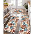 Yamaziot 3Piece Kitchen Rug Set, NonSlip Backing, Machine Washable