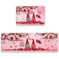 thumbnail image 1 of Kitchen Rugs Set 2 Piece, Happy Valentine''s Day Decor Kitchen Mats Rugs Non Skid Washable Anti Fatiguee, Romantic Love Gnomes Doormat Carpet for Bedroom/Bathroom/Living Room 19.7x31.5in+19.7x47.2in, 1 of 6