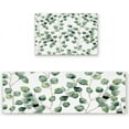 thumbnail image 1 of Kitchen Rugs Set of 2 Watercolor Vines Kitchen Mats Rugs Non Skid Washable Anti Fatiguee Repeating Delicate Doormat Carpet for Bedroom Bathroom Living Room 17x30in+17x47in, 1 of 6
