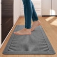 thumbnail image 1 of QiCaiJia Kitchen Rugs, 17''x30'' Gray Kitchen Mats for Floor, Washable Non Slip Absorbent Kitchen Mat, Braided Kitchen Runner Rug, Kitchen Sink Rug, 1 of 7