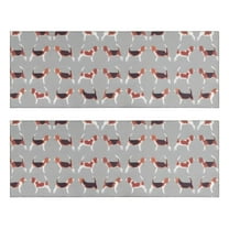 Kitchen Rugs Sets Of 2,Animal Beagle Cute Dog Anti Fatigue Kitchen Mat Rugs Non Slip Washable,Decorative Kitchen Floor Mats for Kitchen,Sink,Laundry,17"X47"