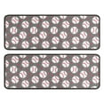thumbnail image 1 of Kitchen Rugs Sets Of 2,Baseballs and Love Anti Fatigue Kitchen Mat Rugs Non Slip Washable,Decorative Kitchen Floor Mats for Kitchen,Sink,Laundry,17"x47"+17"x47", 1 of 5