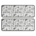 thumbnail image 1 of Kitchen Rugs Sets Of 2,Basketball Doodle Pattern Anti Fatigue Kitchen Mat Rugs Non Slip Washable,Decorative Kitchen Floor Mats for Kitchen,Sink,Laundry,17"x47"+17"x47", 1 of 5
