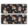 thumbnail image 1 of Kitchen Rugs Sets Of 2,Basset Hounds with Bones and Presents Anti Fatigue Kitchen Mat Rugs Non Slip Washable,Decorative Kitchen Floor Mats for Kitchen,Sink,Laundry,17"x47"+17"x47", 1 of 5