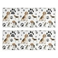 thumbnail image 1 of Kitchen Rugs Sets Of 2,Beagle Dog and Footprints Anti Fatigue Kitchen Mat Rugs Non Slip Washable,Decorative Kitchen Floor Mats for Kitchen,Sink,Laundry,17"X47", 1 of 5