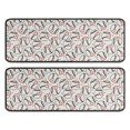 thumbnail image 1 of Kitchen Rugs Sets Of 2,Beige Baseballs with Hearts Pattern Anti Fatigue Kitchen Mat Rugs Non Slip Washable,Decorative Kitchen Floor Mats for Kitchen,Sink,Laundry,17"x47"+17"x47", 1 of 5