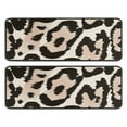 thumbnail image 1 of Kitchen Rugs Sets Of 2,Beige and Black Leopard Pattern Anti Fatigue Kitchen Mat Rugs Non Slip Washable,Decorative Kitchen Floor Mats for Kitchen,Sink,Laundry,17"x47"+17"x47", 1 of 5