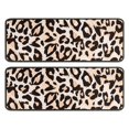 thumbnail image 1 of Kitchen Rugs Sets Of 2,Beige and Black Of Leopard Print Anti Fatigue Kitchen Mat Rugs Non Slip Washable,Decorative Kitchen Floor Mats for Kitchen,Sink,Laundry,17"x47"+17"x47", 1 of 5