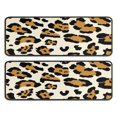 thumbnail image 1 of Kitchen Rugs Sets Of 2,Beige and Black Of Leopard Print Anti Fatigue Kitchen Mat Rugs Non Slip Washable,Decorative Kitchen Floor Mats for Kitchen,Sink,Laundry,17"x47"+17"x47", 1 of 5