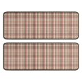 thumbnail image 1 of Kitchen Rugs Sets Of 2,Beige Brown and Red Checkered Pattern Anti Fatigue Kitchen Mat Rugs Non Slip Washable,Decorative Kitchen Floor Mats for Kitchen,Sink,Laundry,17"x47"+17"x47", 1 of 5