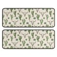 thumbnail image 1 of Kitchen Rugs Sets Of 2,Beige Buffalo Skull Cactus Succulent Pattern Anti Fatigue Kitchen Mat Rugs Non Slip Washable,Decorative Kitchen Floor Mats for Kitchen,Sink,Laundry,17"x47"+17"x47", 1 of 5