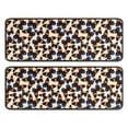 thumbnail image 1 of Kitchen Rugs Sets Of 2,Beige Butterfly Blue Orange Pattern Anti Fatigue Kitchen Mat Rugs Non Slip Washable,Decorative Kitchen Floor Mats for Kitchen,Sink,Laundry,17"x47"+17"x47", 1 of 5