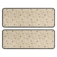 thumbnail image 1 of Kitchen Rugs Sets Of 2,Beige Butterfly Pattern Anti Fatigue Kitchen Mat Rugs Non Slip Washable,Decorative Kitchen Floor Mats for Kitchen,Sink,Laundry,17"x47"+17"x47", 1 of 5