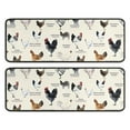 thumbnail image 1 of Kitchen Rugs Sets Of 2,Beige Chicken Breed Pattern Anti Fatigue Kitchen Mat Rugs Non Slip Washable,Decorative Kitchen Floor Mats for Kitchen,Sink,Laundry,17"x47"+17"x47", 1 of 5