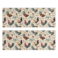 thumbnail image 1 of Kitchen Rugs Sets Of 2,Beige Chicken Floral Pattern Anti Fatigue Kitchen Mat Rugs Non Slip Washable,Decorative Kitchen Floor Mats for Kitchen,Sink,Laundry,17"X47", 1 of 5