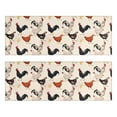 thumbnail image 1 of Kitchen Rugs Sets Of 2,Beige Chicken Pattern Anti Fatigue Kitchen Mat Rugs Non Slip Washable,Decorative Kitchen Floor Mats for Kitchen,Sink,Laundry,17"X47", 1 of 5