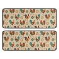 thumbnail image 1 of Kitchen Rugs Sets Of 2,Beige Chicken Pattern Anti Fatigue Kitchen Mat Rugs Non Slip Washable,Decorative Kitchen Floor Mats for Kitchen,Sink,Laundry,17"x47"+17"x47", 1 of 5