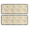 thumbnail image 1 of Kitchen Rugs Sets Of 2,Beige Chicken Sketch Pattern Anti Fatigue Kitchen Mat Rugs Non Slip Washable,Decorative Kitchen Floor Mats for Kitchen,Sink,Laundry,17"x47"+17"x47", 1 of 5