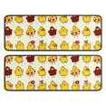thumbnail image 1 of Kitchen Rugs Sets Of 2,Beige Chicken Yellow Chick Pattern Anti Fatigue Kitchen Mat Rugs Non Slip Washable,Decorative Kitchen Floor Mats for Kitchen,Sink,Laundry,17"x47"+17"x47", 1 of 5