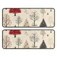thumbnail image 1 of Kitchen Rugs Sets Of 2,Beige Christmas Tree Pattern Anti Fatigue Kitchen Mat Rugs Non Slip Washable,Decorative Kitchen Floor Mats for Kitchen,Sink,Laundry,17"x47"+17"x47", 1 of 5