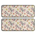 thumbnail image 1 of Kitchen Rugs Sets Of 2,Beige Cow Flower Pattern Anti Fatigue Kitchen Mat Rugs Non Slip Washable,Decorative Kitchen Floor Mats for Kitchen,Sink,Laundry,17"x47"+17"x47", 1 of 5