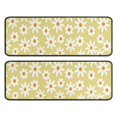 thumbnail image 1 of Kitchen Rugs Sets Of 2,Beige Daisy Flower White Blooms Pattern Anti Fatigue Kitchen Mat Rugs Non Slip Washable,Decorative Kitchen Floor Mats for Kitchen,Sink,Laundry,17"x47"+17"x47", 1 of 5