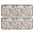 thumbnail image 1 of Kitchen Rugs Sets Of 2,Beige Daisy Pattern Anti Fatigue Kitchen Mat Rugs Non Slip Washable,Decorative Kitchen Floor Mats for Kitchen,Sink,Laundry,17"x47"+17"x47", 1 of 5