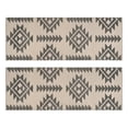 thumbnail image 1 of Kitchen Rugs Sets Of 2,Beige Geometric Triangle Diamond Pattern Anti Fatigue Kitchen Mat Rugs Non Slip Washable,Decorative Kitchen Floor Mats for Kitchen,Sink,Laundry,17"X47", 1 of 5