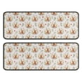 thumbnail image 1 of Kitchen Rugs Sets Of 2,Beige Highland Cow Flower Pattern Anti Fatigue Kitchen Mat Rugs Non Slip Washable,Decorative Kitchen Floor Mats for Kitchen,Sink,Laundry,17"x47"+17"x47", 1 of 5