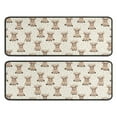 thumbnail image 1 of Kitchen Rugs Sets Of 2,Beige Highland Cow Pattern Anti Fatigue Kitchen Mat Rugs Non Slip Washable,Decorative Kitchen Floor Mats for Kitchen,Sink,Laundry,17"x47"+17"x47", 1 of 5