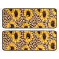 thumbnail image 1 of Kitchen Rugs Sets Of 2,Beige Leopard Sunflower Pattern Anti Fatigue Kitchen Mat Rugs Non Slip Washable,Decorative Kitchen Floor Mats for Kitchen,Sink,Laundry,17"x47"+17"x47", 1 of 5