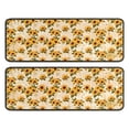thumbnail image 1 of Kitchen Rugs Sets Of 2,Beige Sunflower Cluster Pattern Anti Fatigue Kitchen Mat Rugs Non Slip Washable,Decorative Kitchen Floor Mats for Kitchen,Sink,Laundry,17"x47"+17"x47", 1 of 5