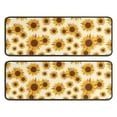 thumbnail image 1 of Kitchen Rugs Sets Of 2,Beige Sunflower Pattern Anti Fatigue Kitchen Mat Rugs Non Slip Washable,Decorative Kitchen Floor Mats for Kitchen,Sink,Laundry,17"x47"+17"x47", 1 of 5