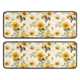 thumbnail image 1 of Kitchen Rugs Sets Of 2,Beige Yellow Flower Pattern Anti Fatigue Kitchen Mat Rugs Non Slip Washable,Decorative Kitchen Floor Mats for Kitchen,Sink,Laundry,17"x47"+17"x47", 1 of 5