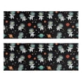 thumbnail image 1 of Kitchen Rugs Sets Of 2,Black Cartoon Astronaut Dinosaurs Planets Pattern Anti Fatigue Kitchen Mat Rugs Non Slip Washable,Decorative Kitchen Floor Mats for Kitchen,Sink,Laundry,17"X47", 1 of 5