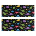 thumbnail image 1 of Kitchen Rugs Sets Of 2,Black Cartoon Colorful Dinosaurs Plants Pattern Anti Fatigue Kitchen Mat Rugs Non Slip Washable,Decorative Kitchen Floor Mats for Kitchen,Sink,Laundry,17"X47", 1 of 5