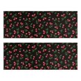 thumbnail image 1 of Kitchen Rugs Sets Of 2,Black Christmas Cherry Pattern Anti Fatigue Kitchen Mat Rugs Non Slip Washable,Decorative Kitchen Floor Mats for Kitchen,Sink,Laundry,17"X47", 1 of 5