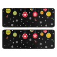 thumbnail image 1 of Kitchen Rugs Sets Of 2,Black Christmas Ornament Pattern Anti Fatigue Kitchen Mat Rugs Non Slip Washable,Decorative Kitchen Floor Mats for Kitchen,Sink,Laundry,17"x47"+17"x47", 1 of 5