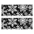 thumbnail image 1 of Kitchen Rugs Sets Of 2,Black Christmas Snowflake Pattern Anti Fatigue Kitchen Mat Rugs Non Slip Washable,Decorative Kitchen Floor Mats for Kitchen,Sink,Laundry,17"X47", 1 of 5