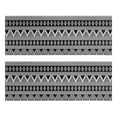 thumbnail image 1 of Kitchen Rugs Sets Of 2,Black Geometric Triangle Diamond Pattern Anti Fatigue Kitchen Mat Rugs Non Slip Washable,Decorative Kitchen Floor Mats for Kitchen,Sink,Laundry,17"X47", 1 of 5