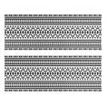 thumbnail image 1 of Kitchen Rugs Sets Of 2,Black Geometric Triangle Striped Pattern Anti Fatigue Kitchen Mat Rugs Non Slip Washable,Decorative Kitchen Floor Mats for Kitchen,Sink,Laundry,17"X47", 1 of 5