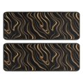 thumbnail image 1 of Kitchen Rugs Sets Of 2,Black Gold Marble Pattern Anti Fatigue Kitchen Mat Rugs Non Slip Washable,Decorative Kitchen Floor Mats for Kitchen,Sink,Laundry,17"x47"+17"x47", 1 of 5