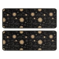 thumbnail image 1 of Kitchen Rugs Sets Of 2,Black Gold Sun Moon Cloud Pattern Anti Fatigue Kitchen Mat Rugs Non Slip Washable,Decorative Kitchen Floor Mats for Kitchen,Sink,Laundry,17"x47"+17"x47", 1 of 5