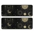 thumbnail image 1 of Kitchen Rugs Sets Of 2,Black Gothic Sun Moon Star Pattern Anti Fatigue Kitchen Mat Rugs Non Slip Washable,Decorative Kitchen Floor Mats for Kitchen,Sink,Laundry,17"x47"+17"x47", 1 of 5