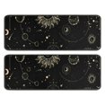 thumbnail image 1 of Kitchen Rugs Sets Of 2,Black Gothic Sun Planet Moon Pattern Anti Fatigue Kitchen Mat Rugs Non Slip Washable,Decorative Kitchen Floor Mats for Kitchen,Sink,Laundry,17"x47"+17"x47", 1 of 5